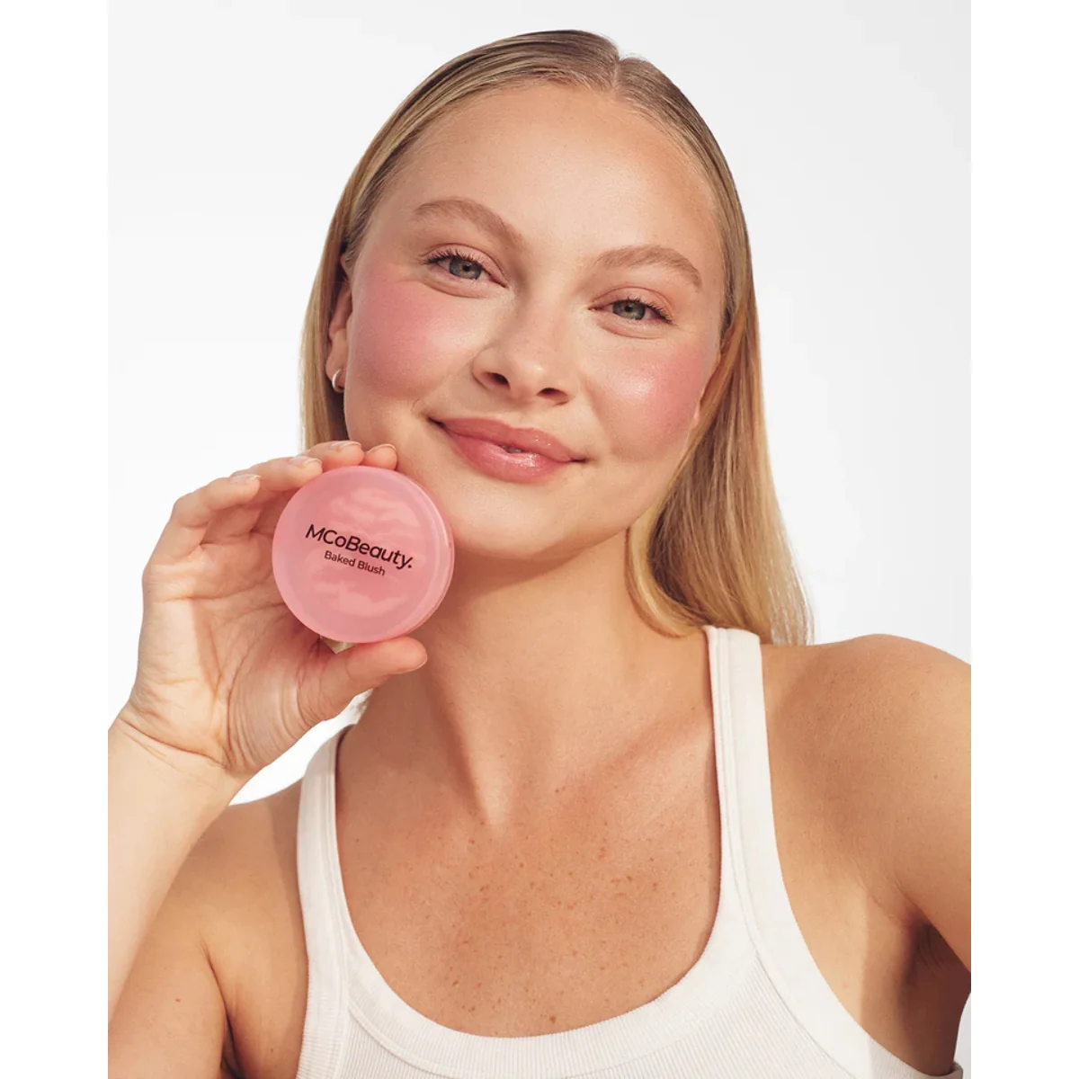 MCoBeauty Baked Blush Peachy Pink - Image 3