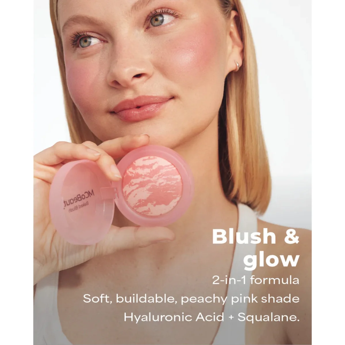 MCoBeauty Baked Blush Peachy Pink - Image 4