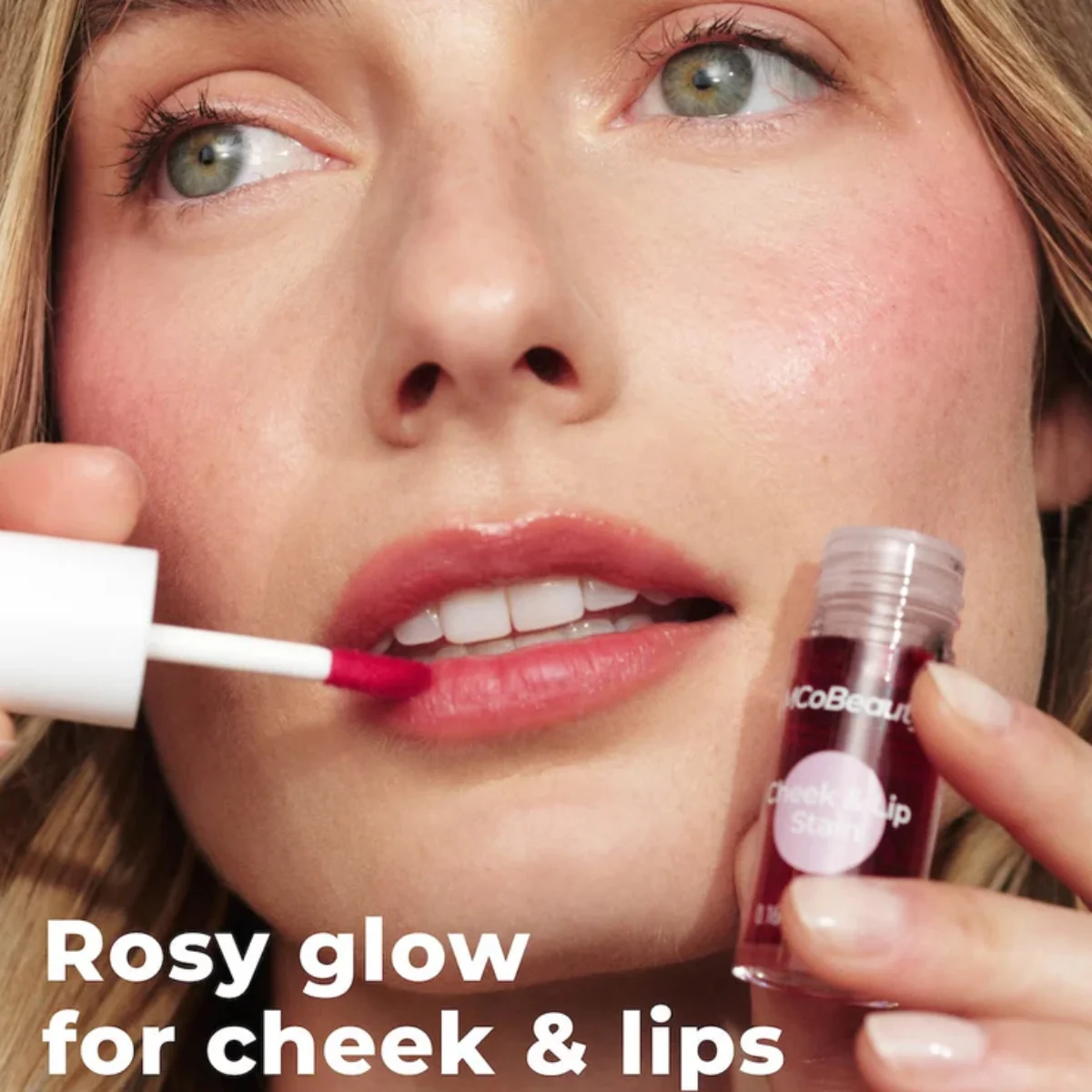 MCoBeauty Cheek & Lip Stain Rosy Red - Image 4