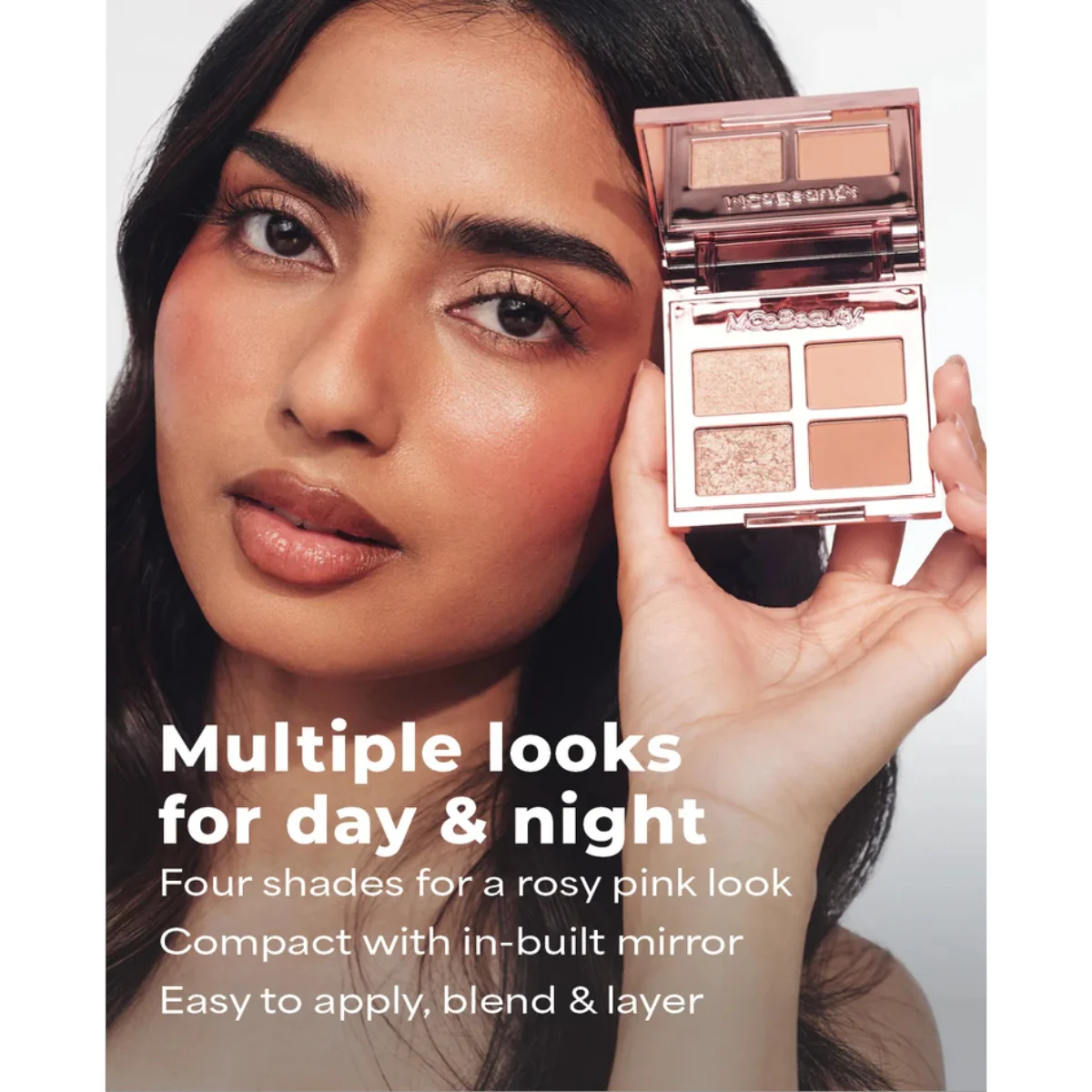 MCoBeauty Effortless Eyeshadow Quad Cheeky Chat - Image 4