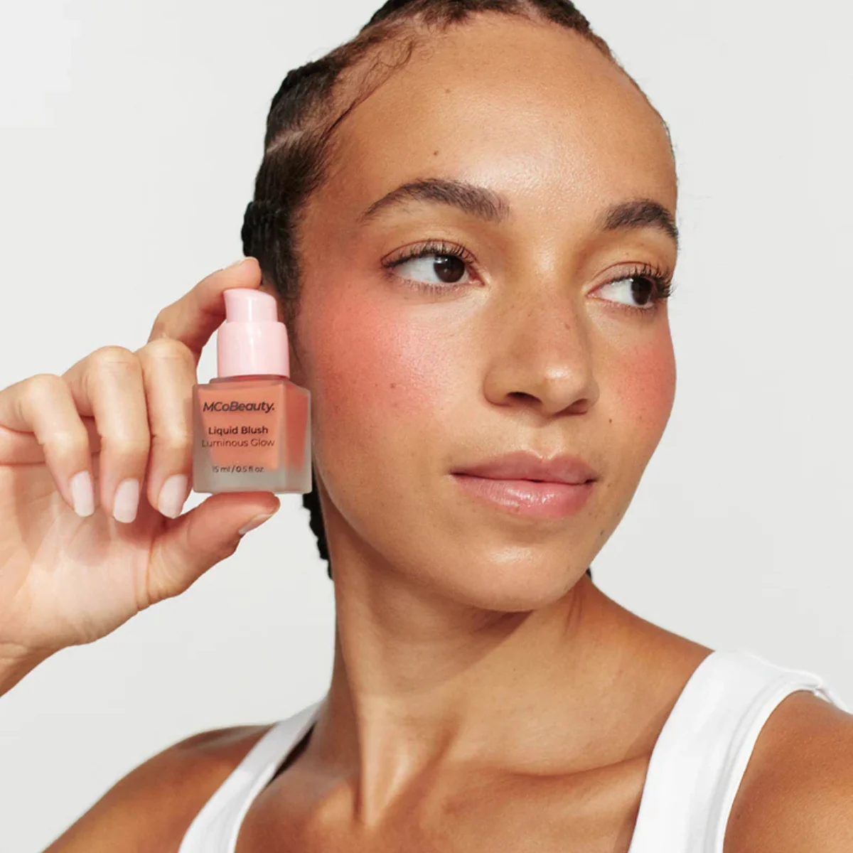 MCoBeauty Liquid Blush Luminous Glow Passion Peachy Pink - Image 3