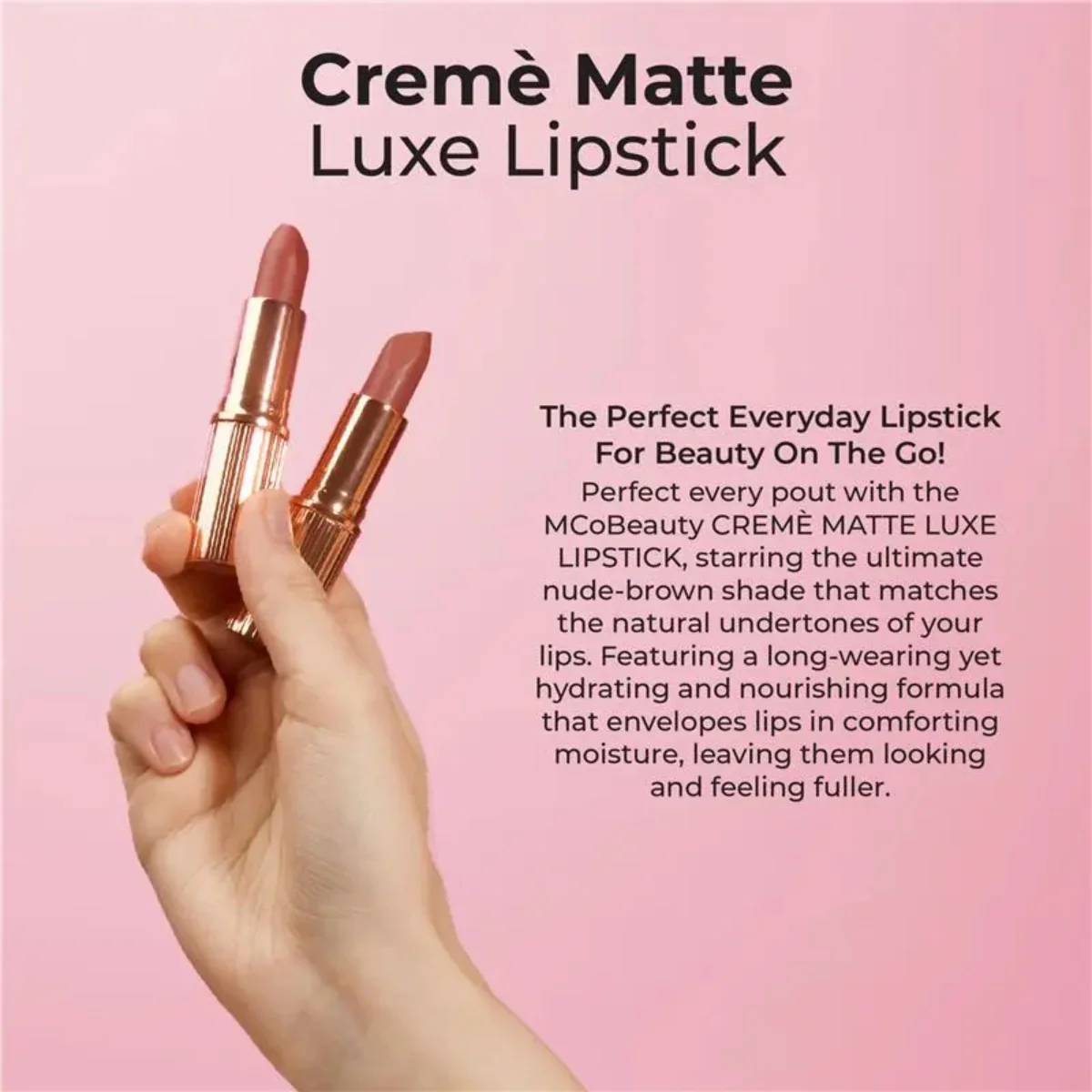 MCoBeauty Matte Luxe Lipstick Cheeky Chat - Image 4