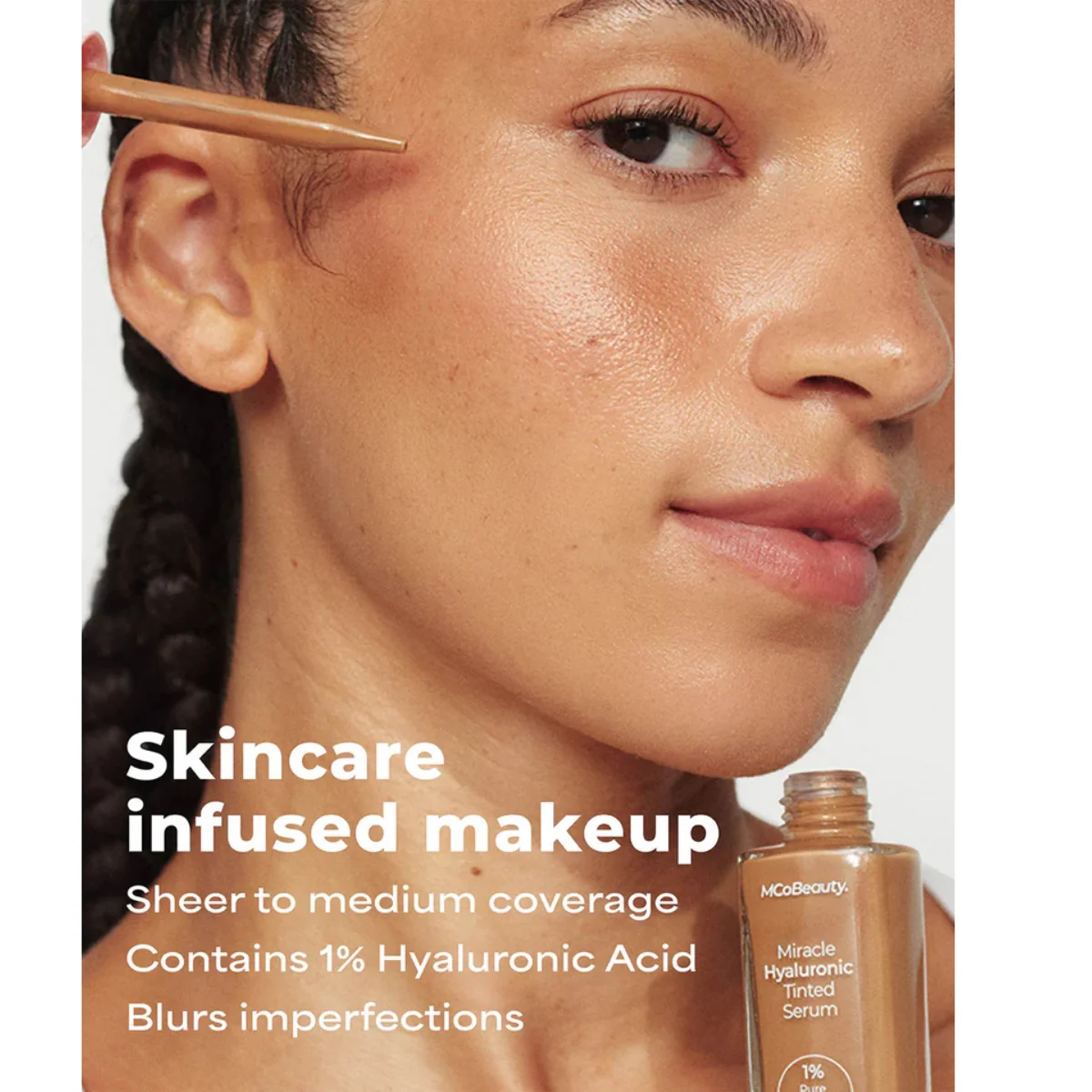 MCoBeauty Miracle Hyaluronic Tinted Serum 5-6 Medium/Tan - Image 4