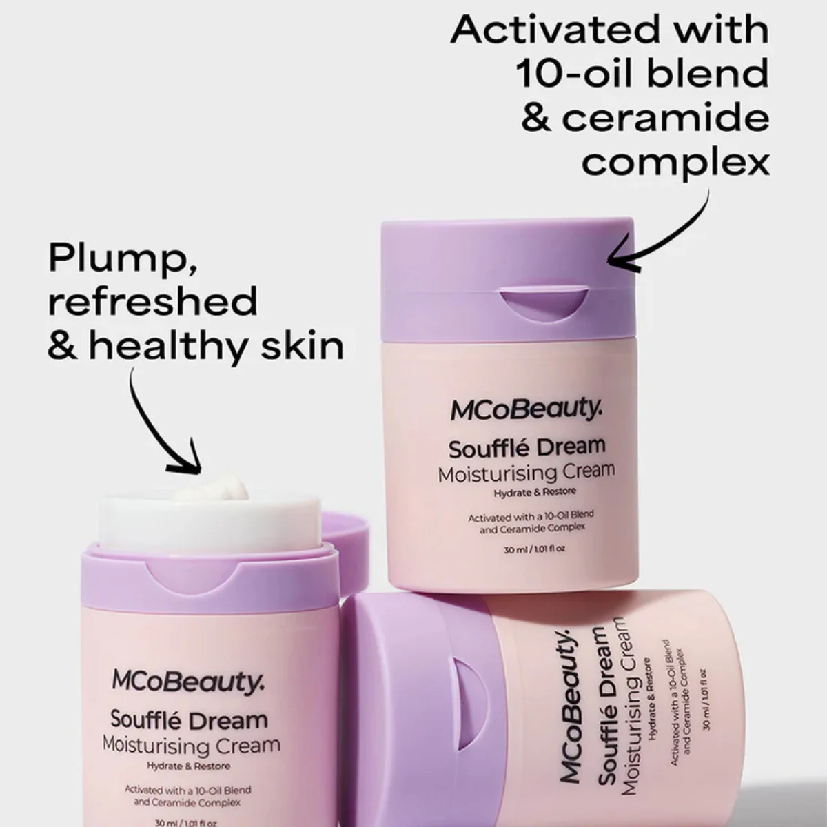MCoBeauty Skincare Souffle Dream Moisturising Cream 30ml - Image 4