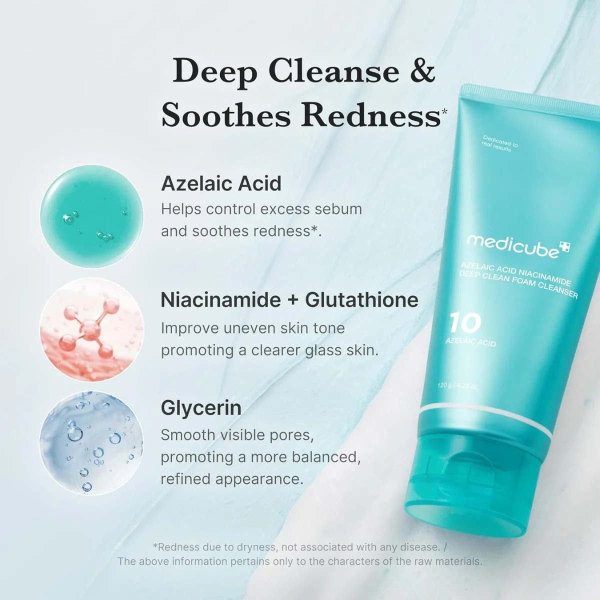 Medicube Azelaic Acid Niacinamide Deep Clean Foam Cleanser 120g - Image 5