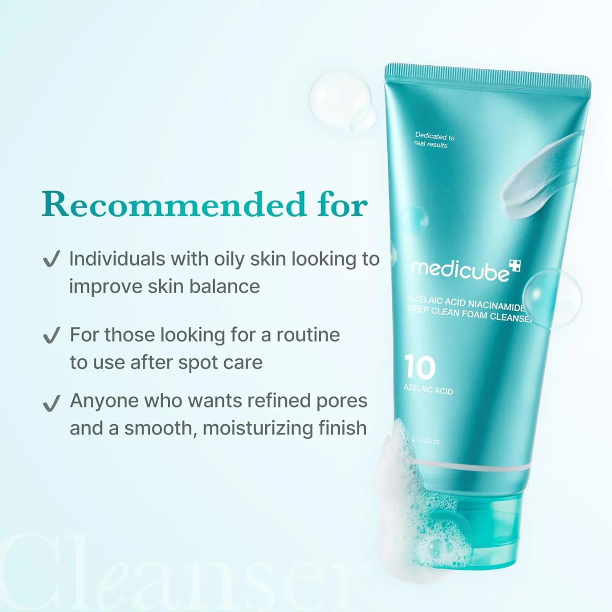 Medicube Azelaic Acid Niacinamide Deep Clean Foam Cleanser 120g - Image 7