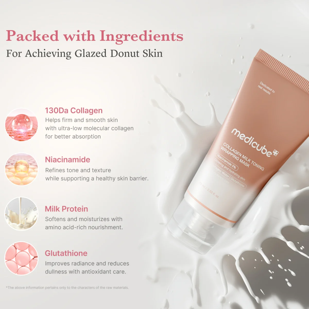 Medicube Collagen Milk Toning Wrapping Mask 75ml - Image 2