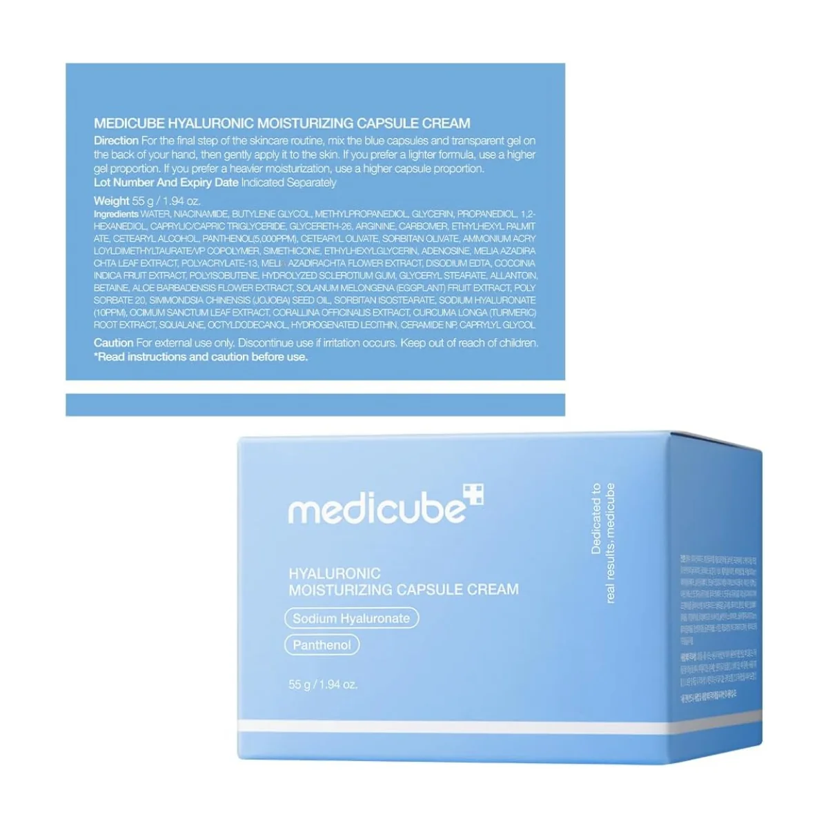 Medicube Hyaluronic Moisturizing Capsule Cream 55g - Image 3