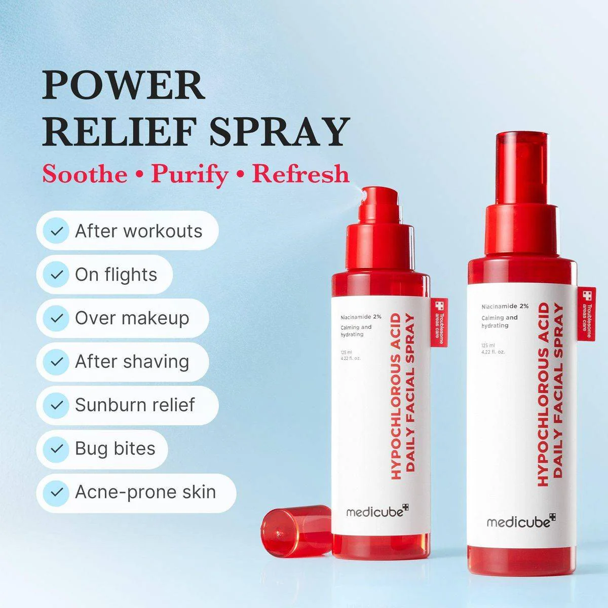 Medicube Hypochlorous Acid Daily Facial Spray 125ml - Image 2