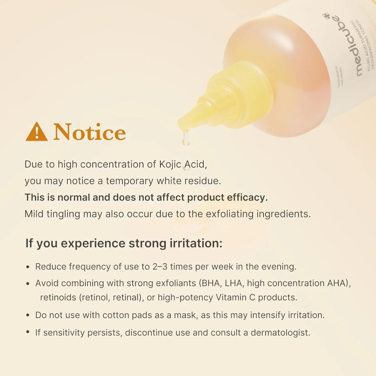 Medicube Kojic Acid Turmeric Resurfacing Toner 250ml - Image 7