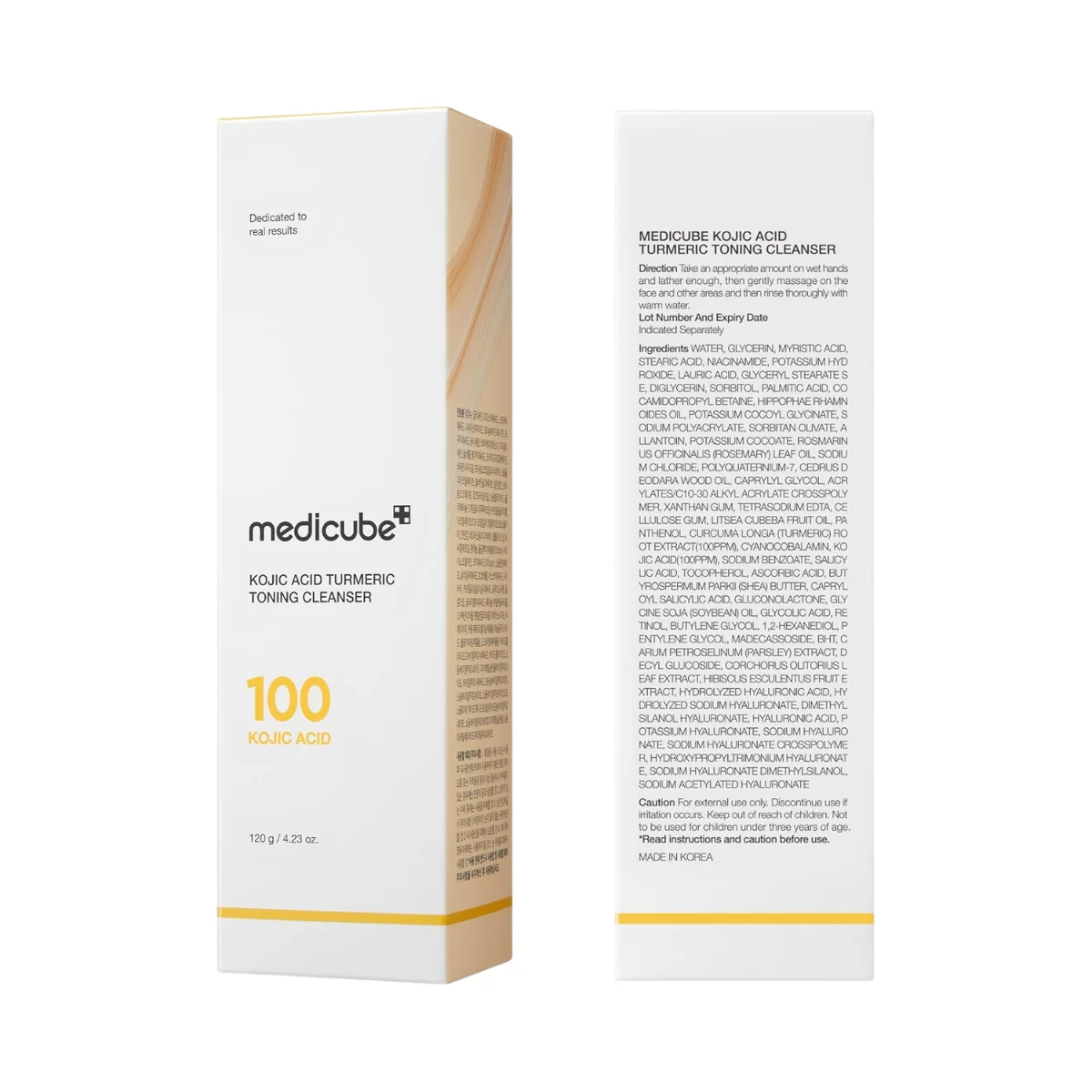 Medicube Kojic Acid Turmeric Toning Cleanser 120g - Image 8
