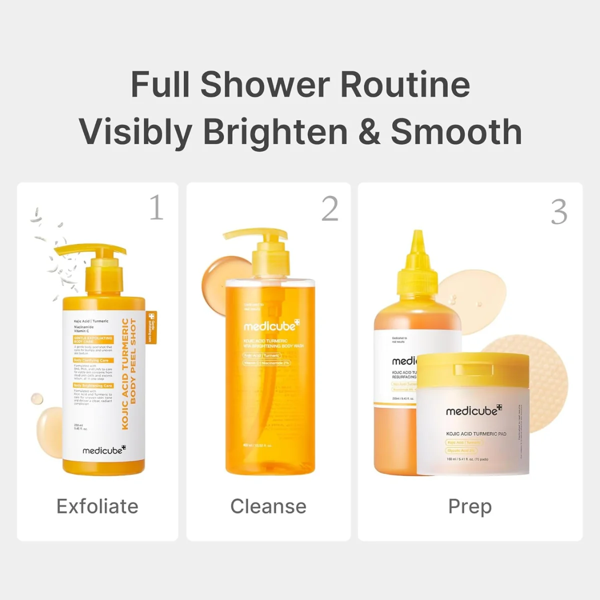 Medicube Kojic Acid Turmeric Vita Brightening Body Wash 400ml - Image 7