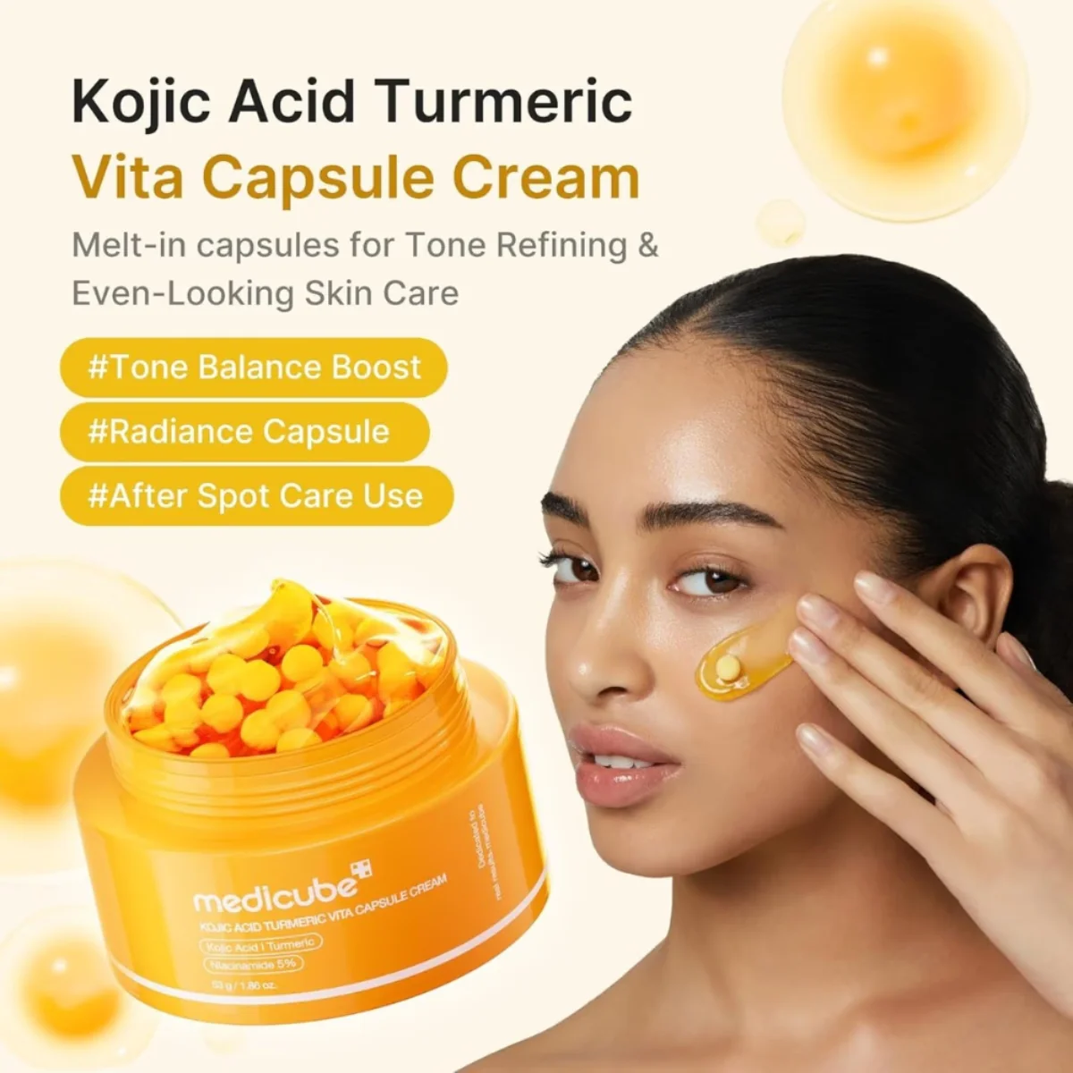 Medicube Kojic Acid Turmeric Vita Capsule Cream 53G - Image 3