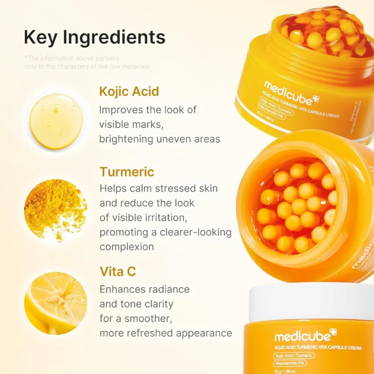 Medicube Kojic Acid Turmeric Vita Capsule Cream 53G - Image 4