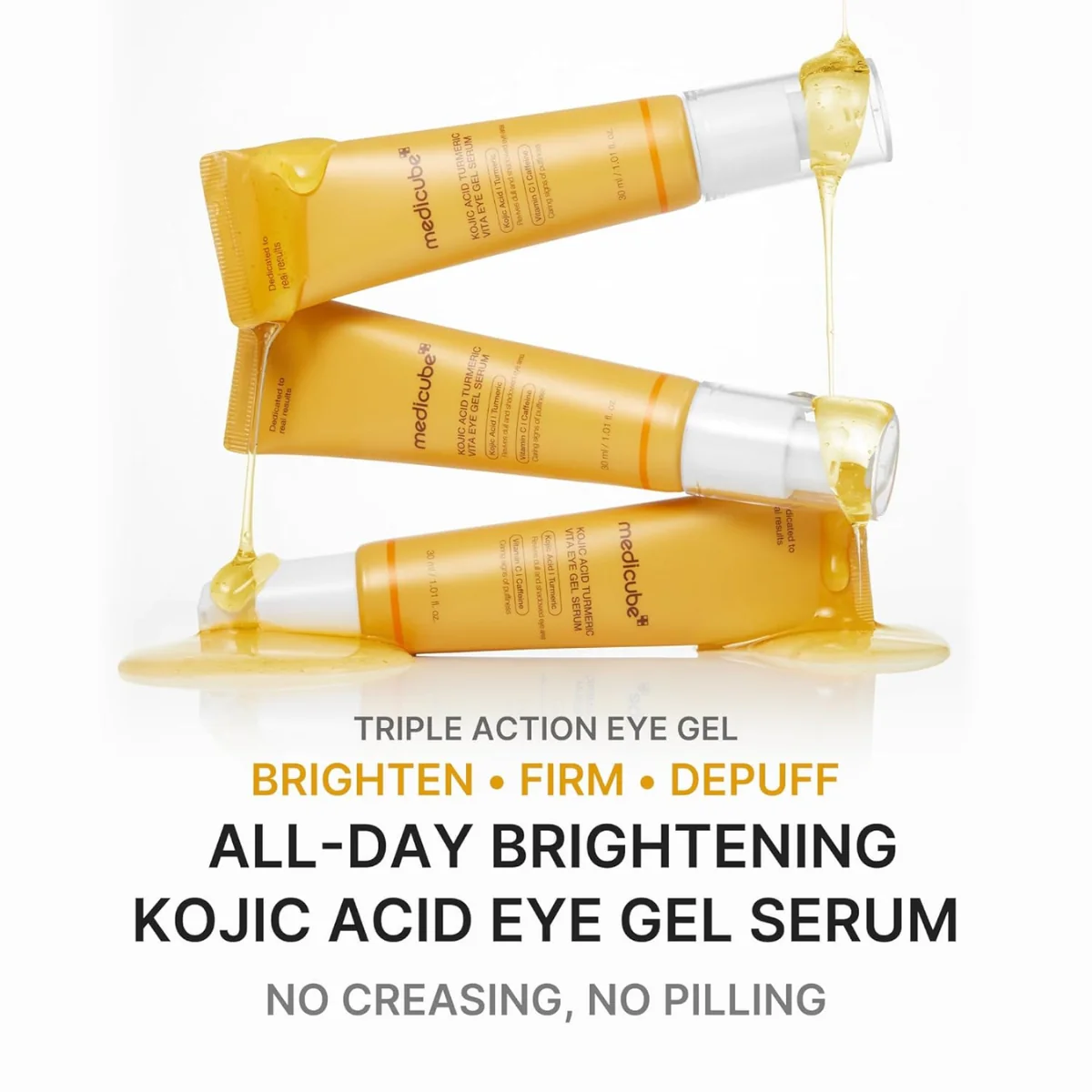 Medicube Kojic Acid Turmeric Vita Eye Gel Serum 30ml - Image 3