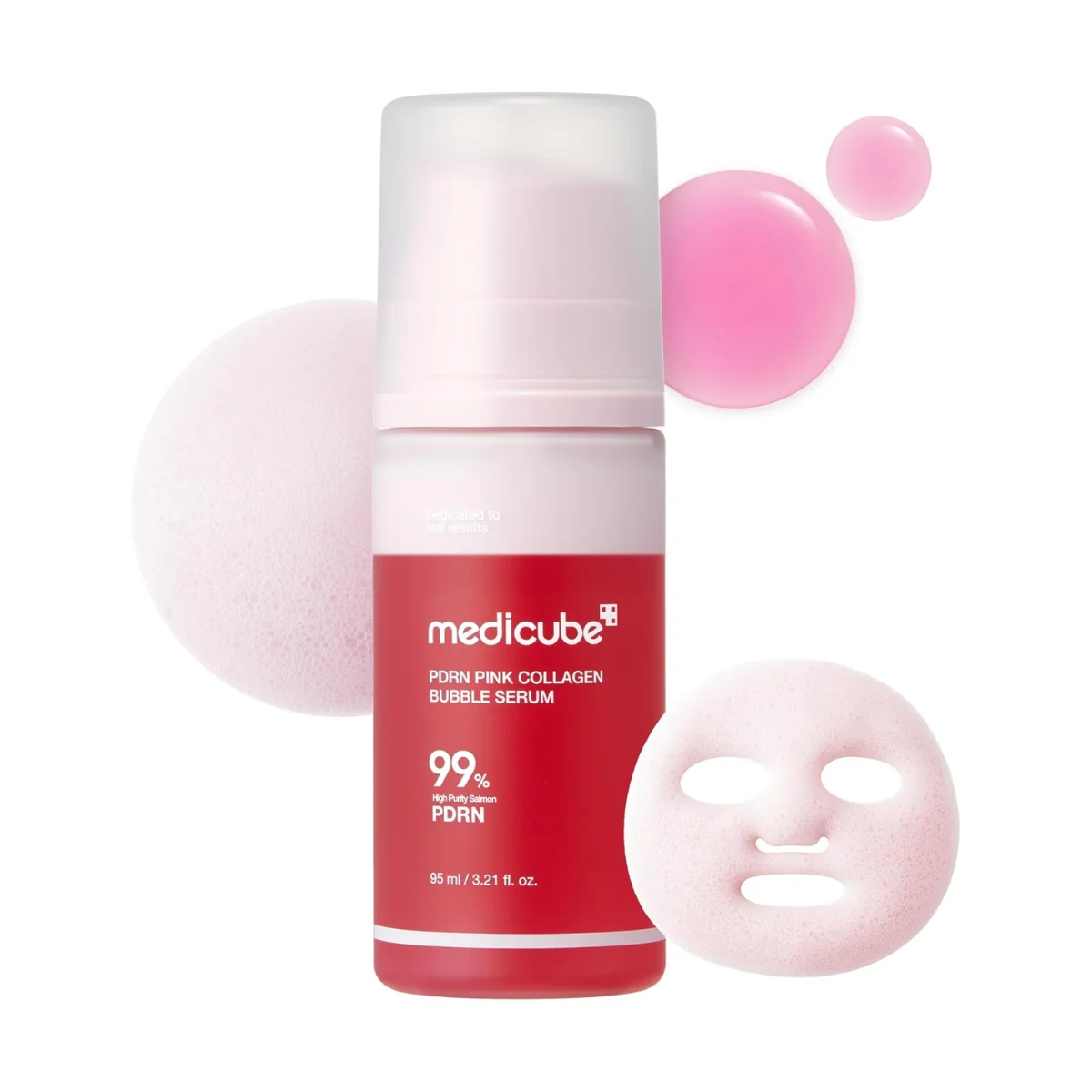 Medicube PDRN Pink Collagen Bubble Serum 95ml - Image 3