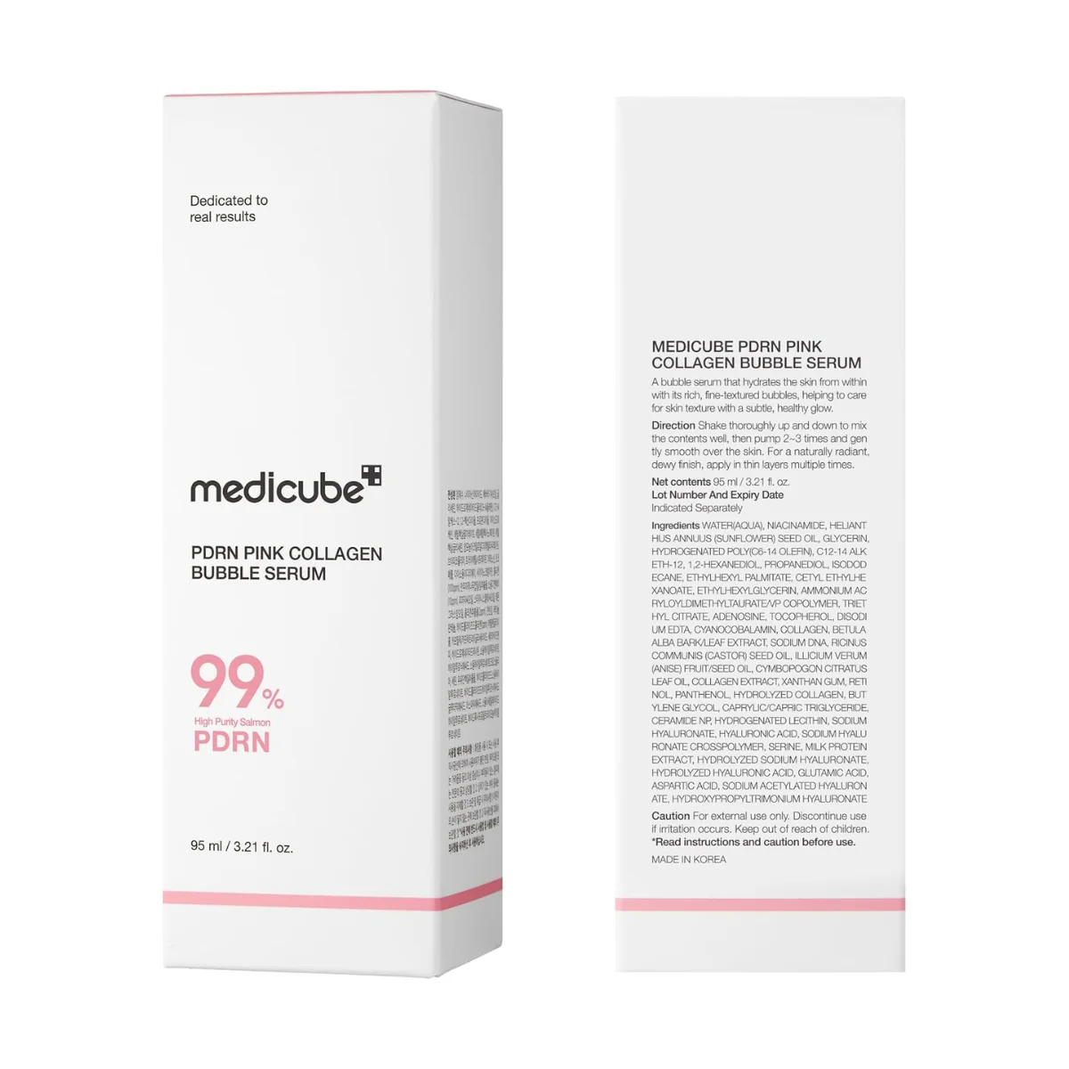 Medicube PDRN Pink Collagen Bubble Serum 95ml - Image 9