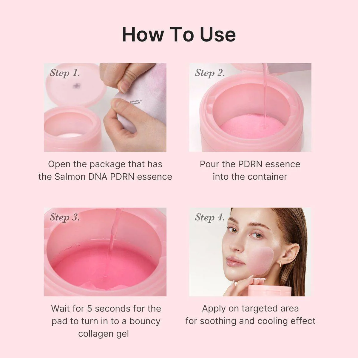 Medicube PDRN Pink Collagen Toning Gel Toner 70 Pads - Image 4