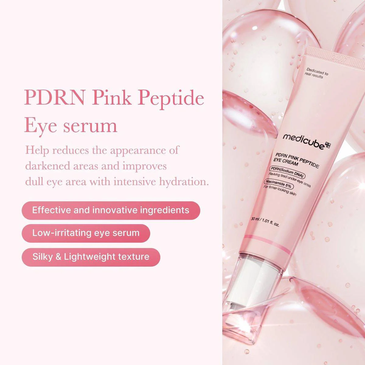Medicube PDRN Pink Peptide Eye Serum 30ml - Image 2