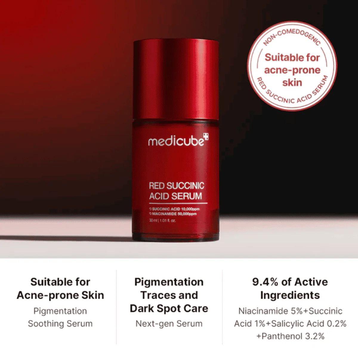 Medicube Red Succinic Acid Clarifying Serum 30ml - Image 2
