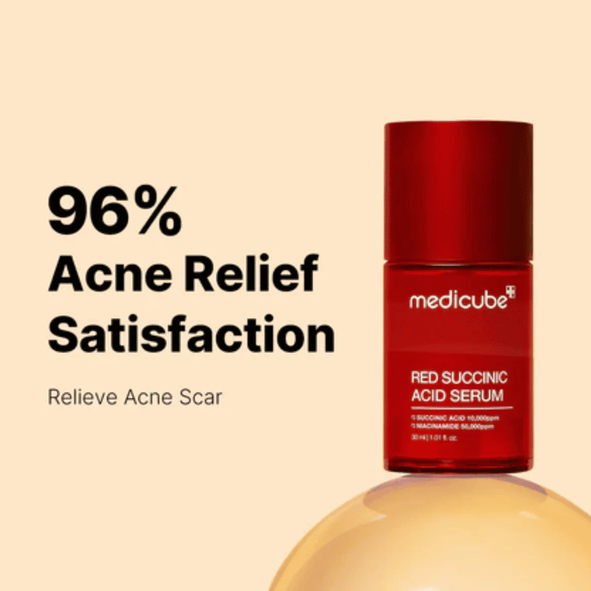Medicube Red Succinic Acid Clarifying Serum 30ml - Image 3