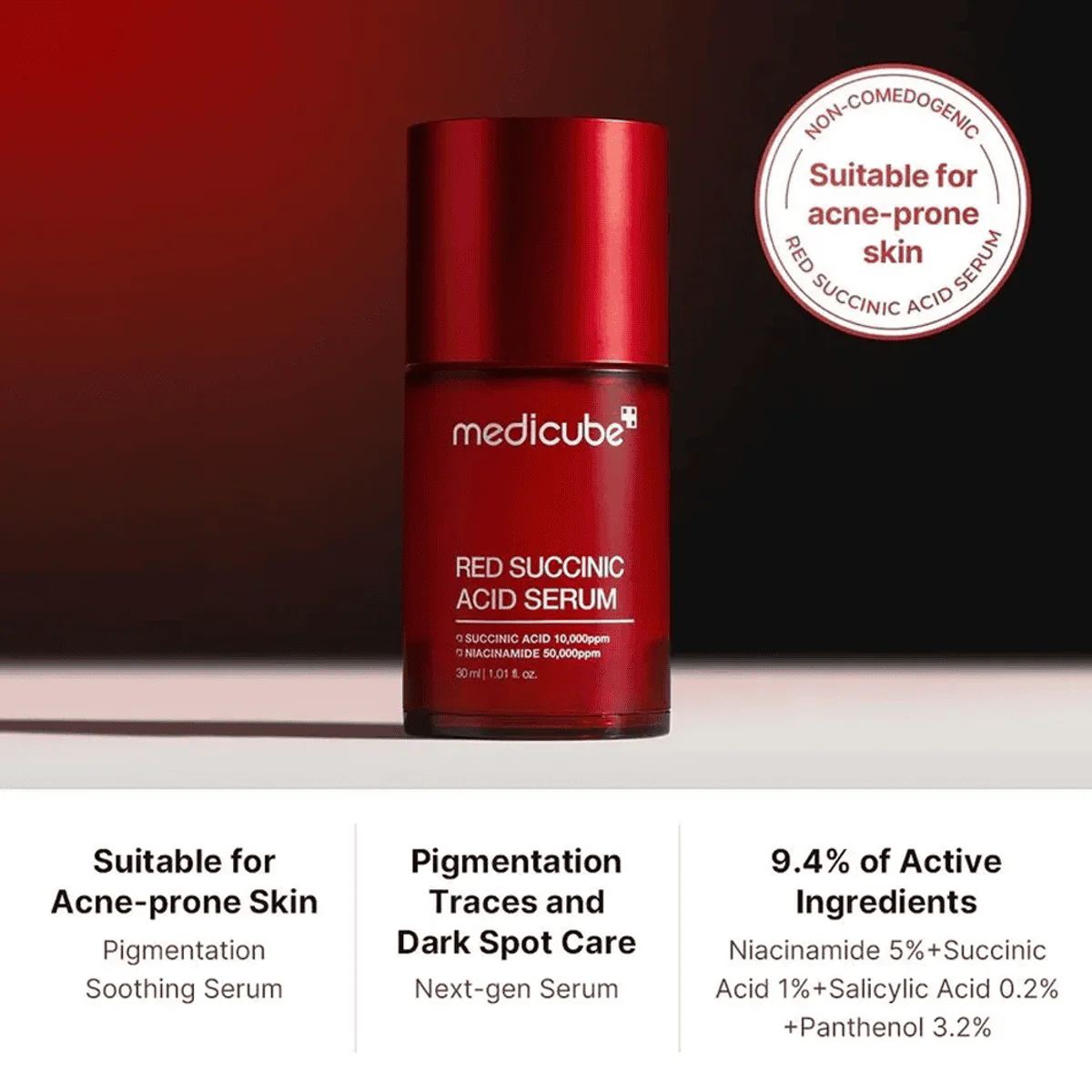 Medicube Red Succinic Acid Clarifying Serum 30ml - Image 4