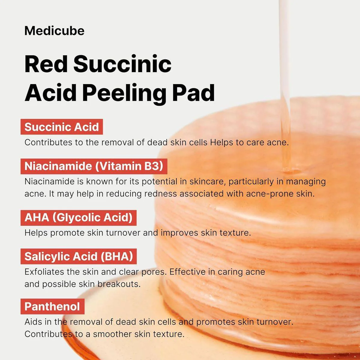 Medicube Red Succinic Acid Peeling 70 Pads - Image 7