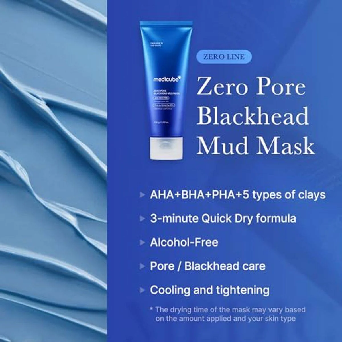 Medicube Zero Pore Blackhead Mud Mask 100g - Image 4