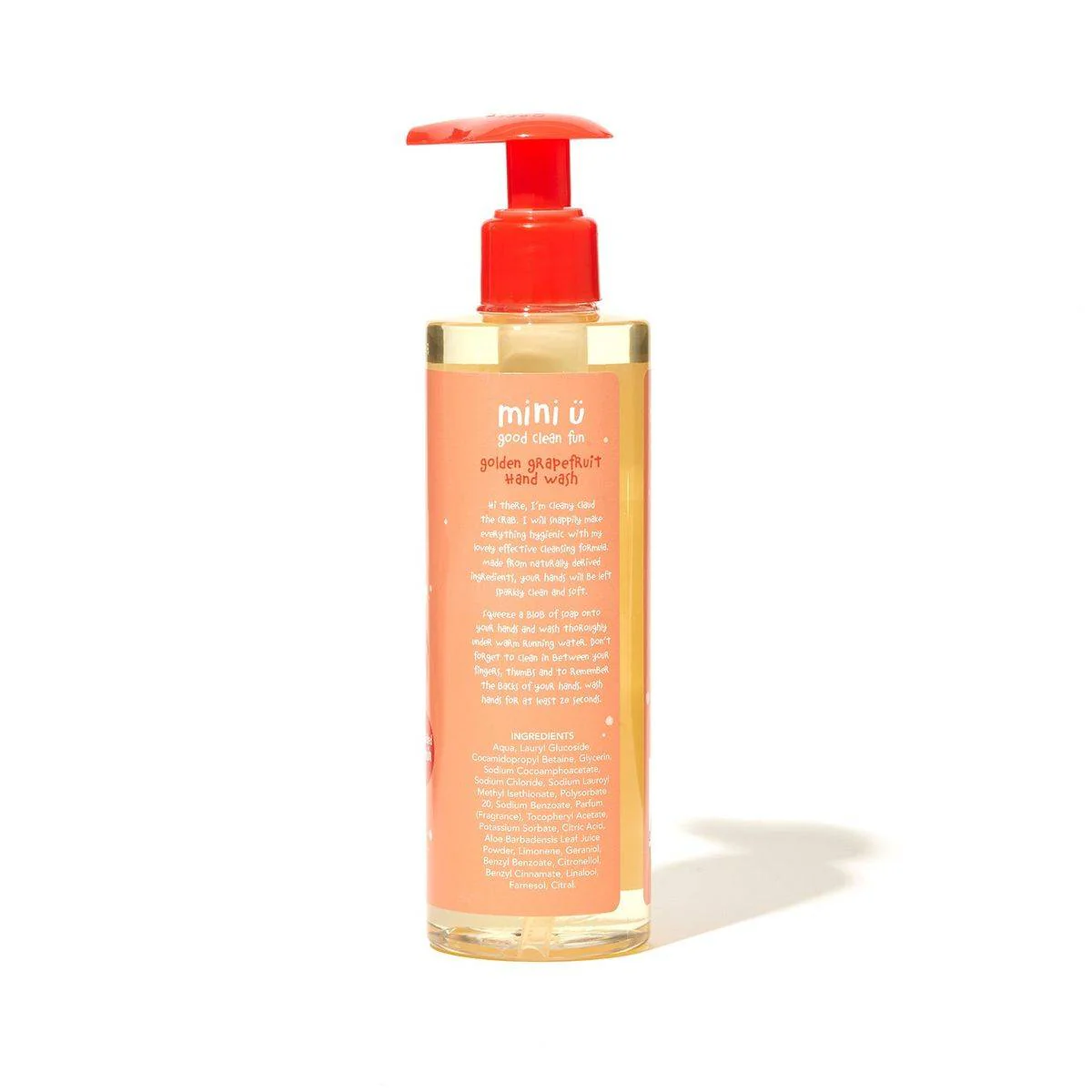 Mini U Hand Wash with Vitamin E Golden Grapefruit 250ml - Image 2