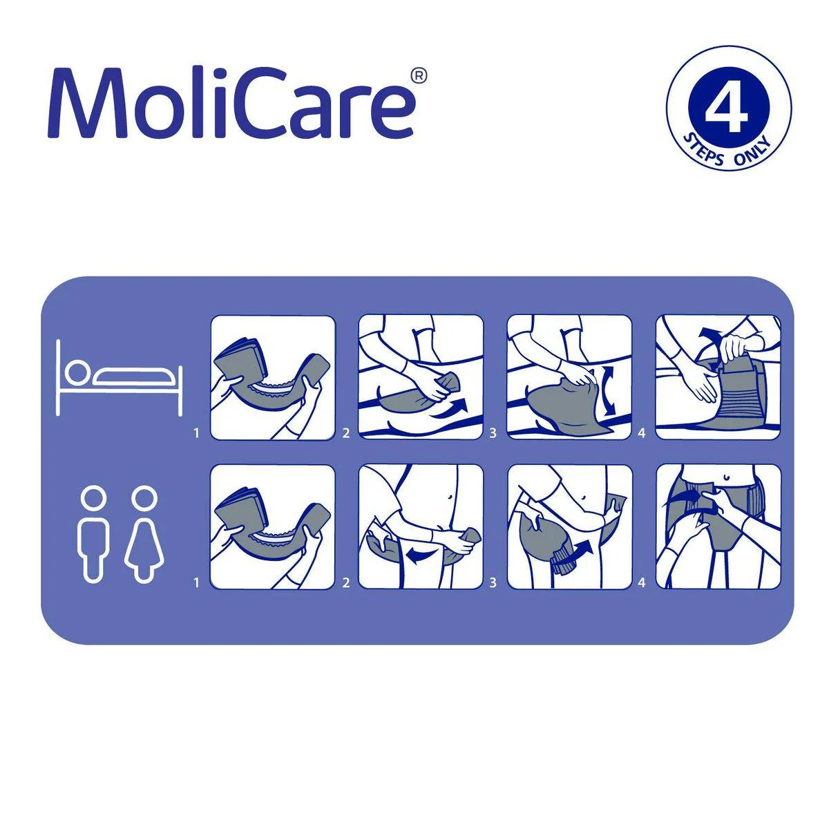 Molicare Premium Elastic 8 Drops Adult Diaper Extra Large 14 Pieces - Image 3