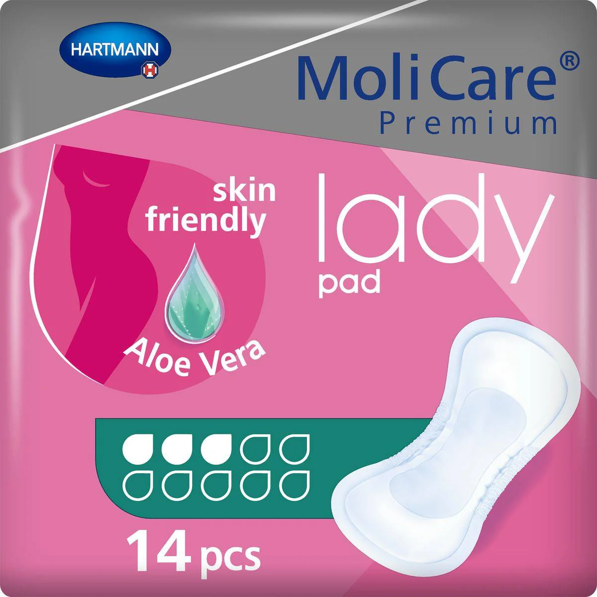 Molicare Premium Lady Pads 3 Drops 1 Size 14 Pieces