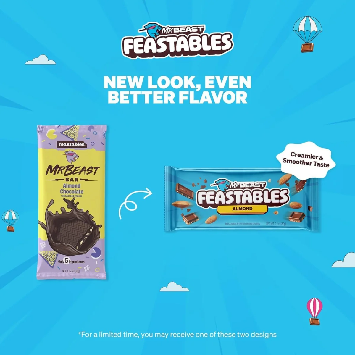 Mr Beast Feastables Milk Chocolate Almond 60g - Image 2