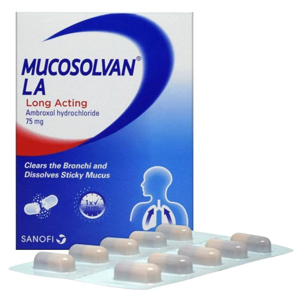 Mucosolvan LA 75mg 10 Capsules - Image 2