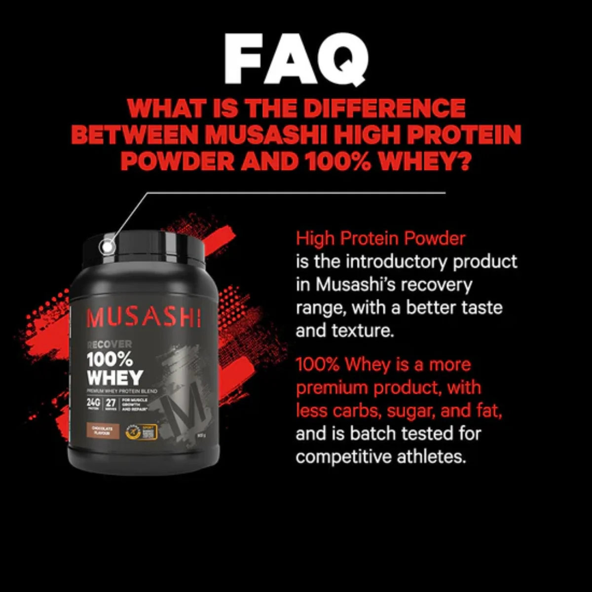 Musashi Whey 100% Vanilla 2kg - Image 3