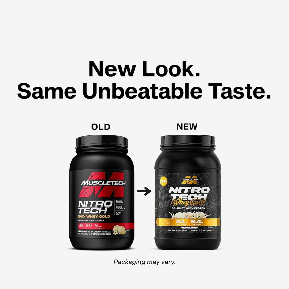 MuscleTech Nitro Tech Whey Protein Gold French Vanilla Cream 907g - Image 4