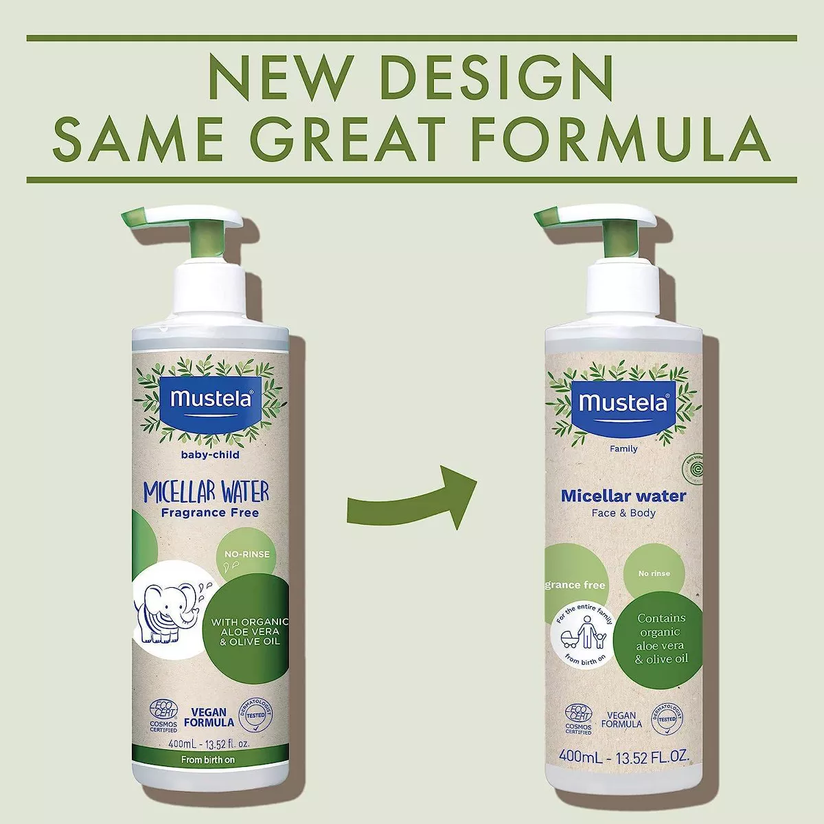 Mustela Baby Bio Organic Micellar Water 400ml - Image 4