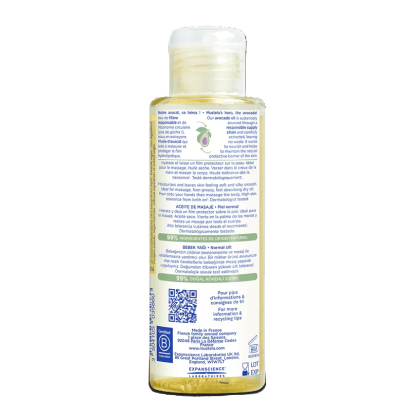 Mustela Baby Massage Oil 100ml - Image 2