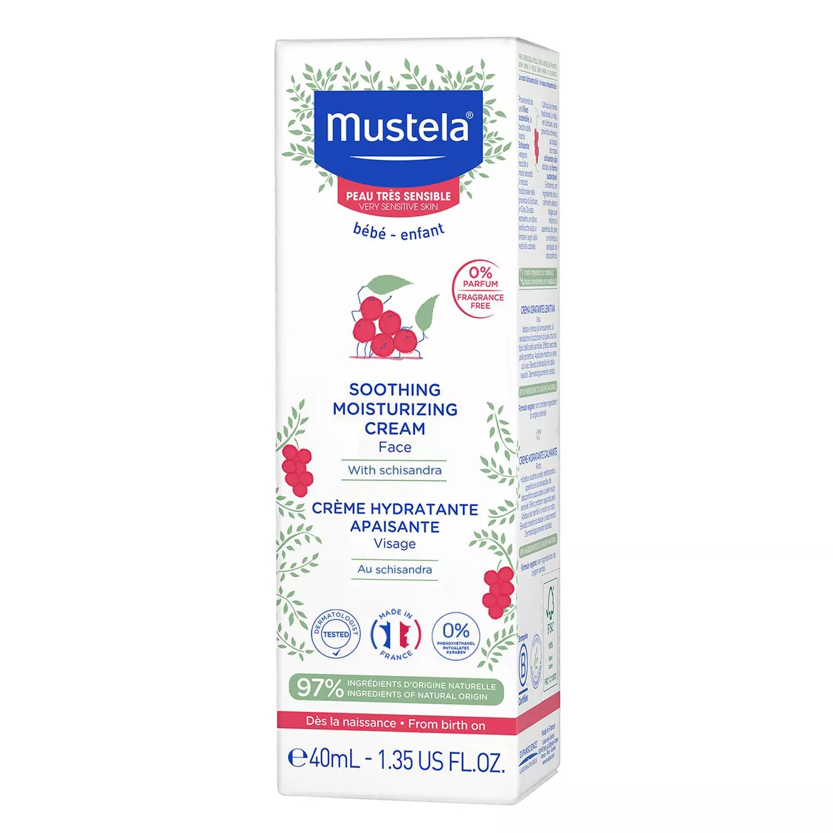 Mustela Baby Soothing Moisturizing Face Cream 40ml - Image 4