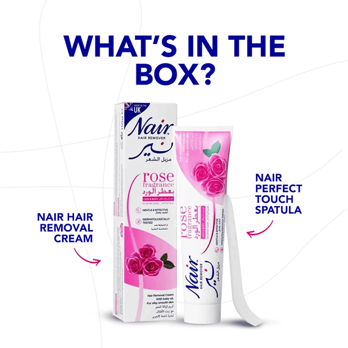 Nair Hair Removal Cream Rose 110g - Image 2