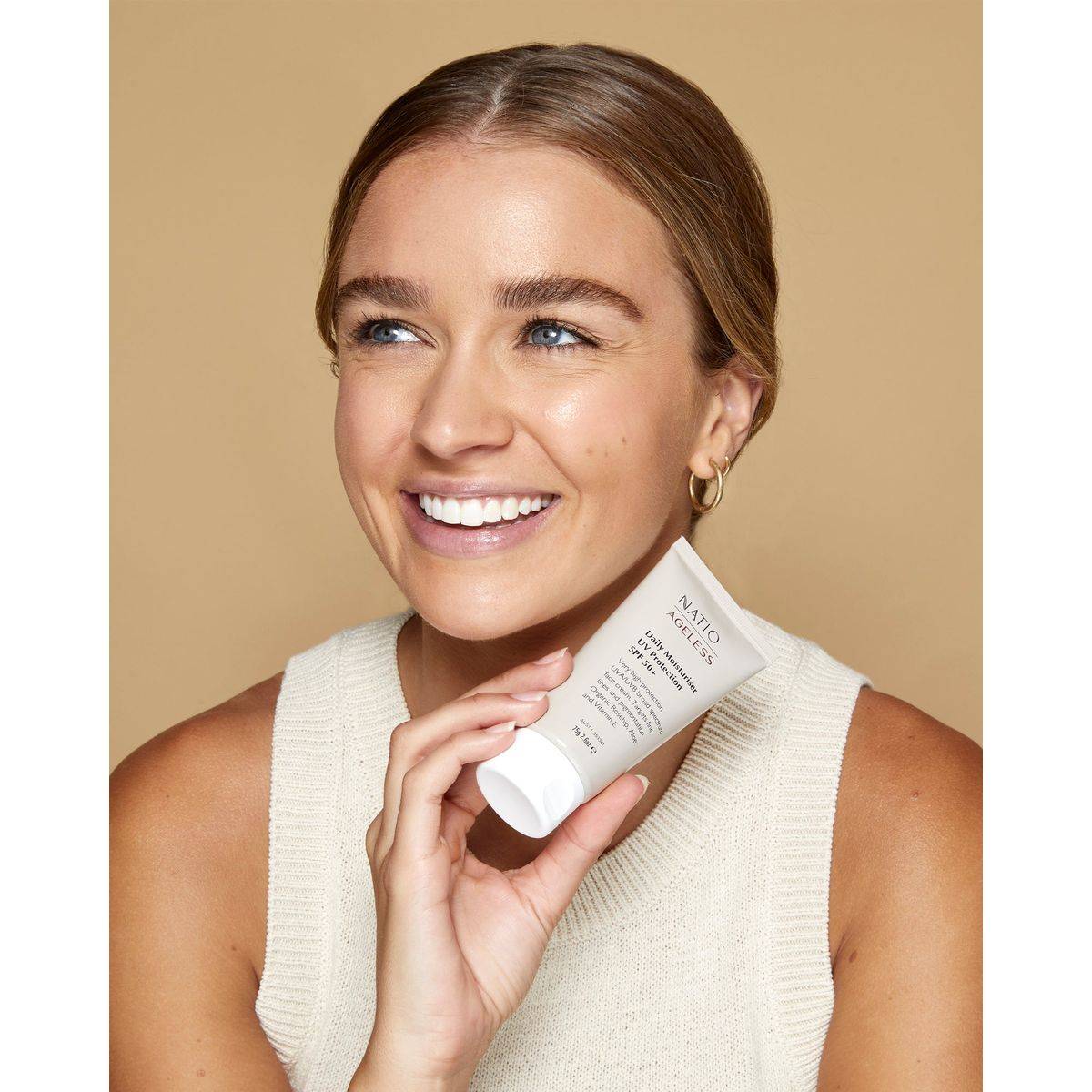 Natio Ageless Daily Moisturiser UVA & UVB Protection SPF50+ 75g - Image 5
