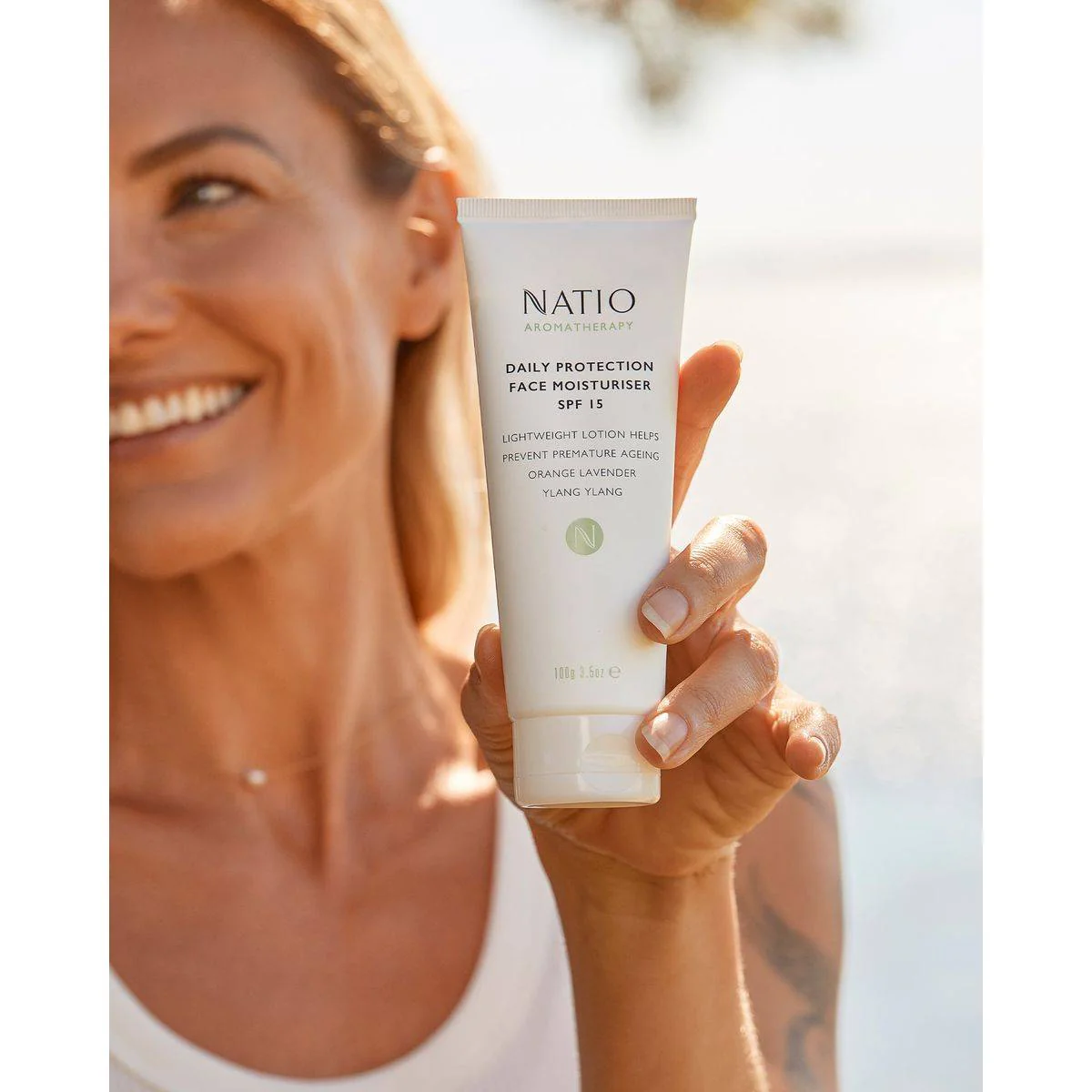 Natio Daily Protection Face Moisturiser SPF15 100g - Image 4