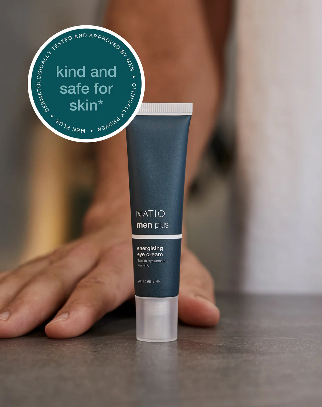 Natio Mens Plus Energising Eye Cream 20ml - Image 3