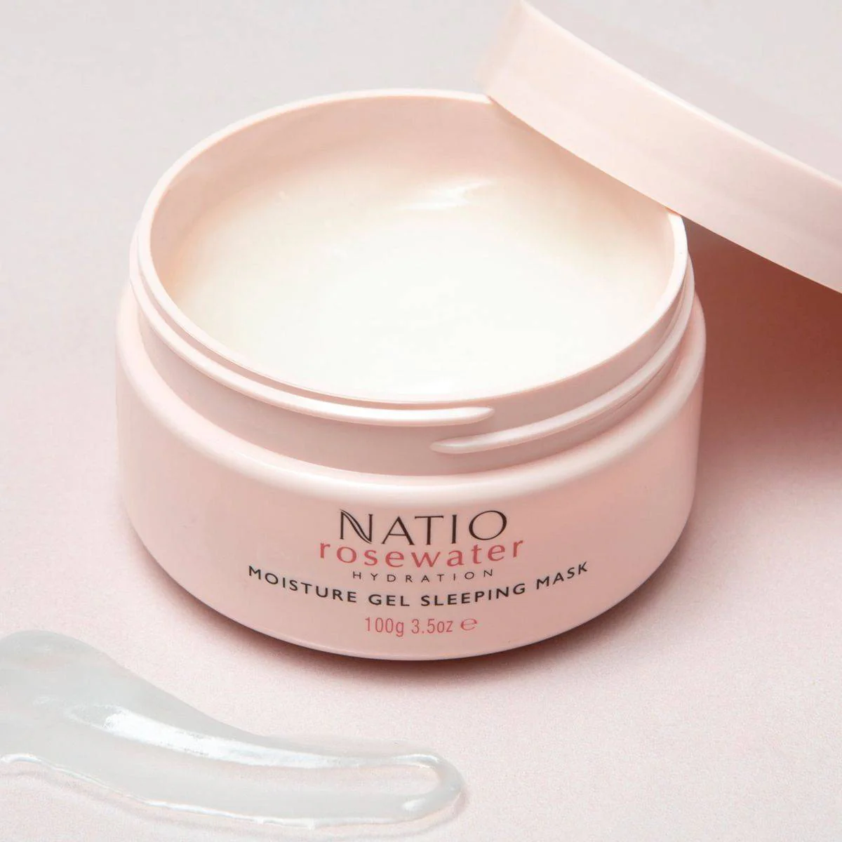 Natio Rose Water Hydration Moisture Gel Sleeping Mask 100g - Image 2