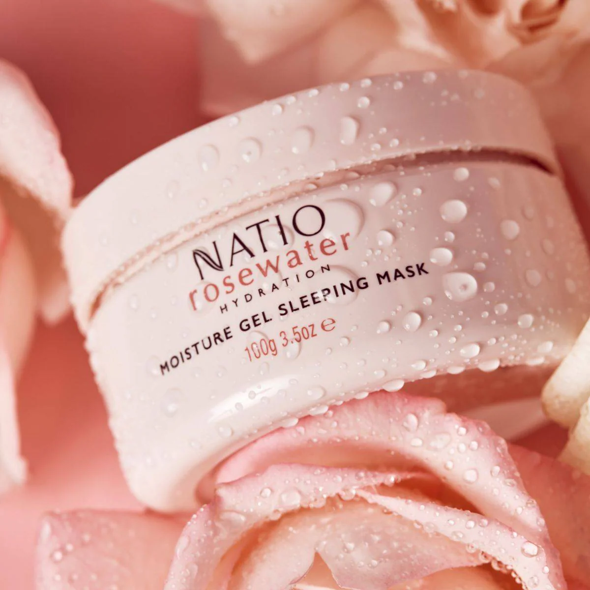 Natio Rose Water Hydration Moisture Gel Sleeping Mask 100g - Image 7
