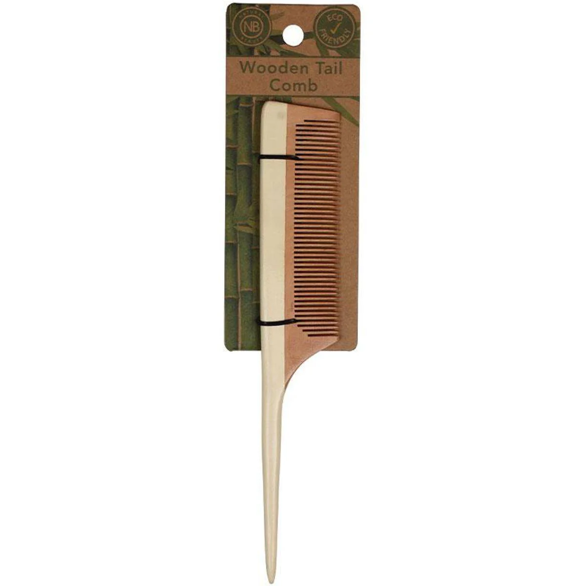 Natural Beauty Wooden Tail Comb