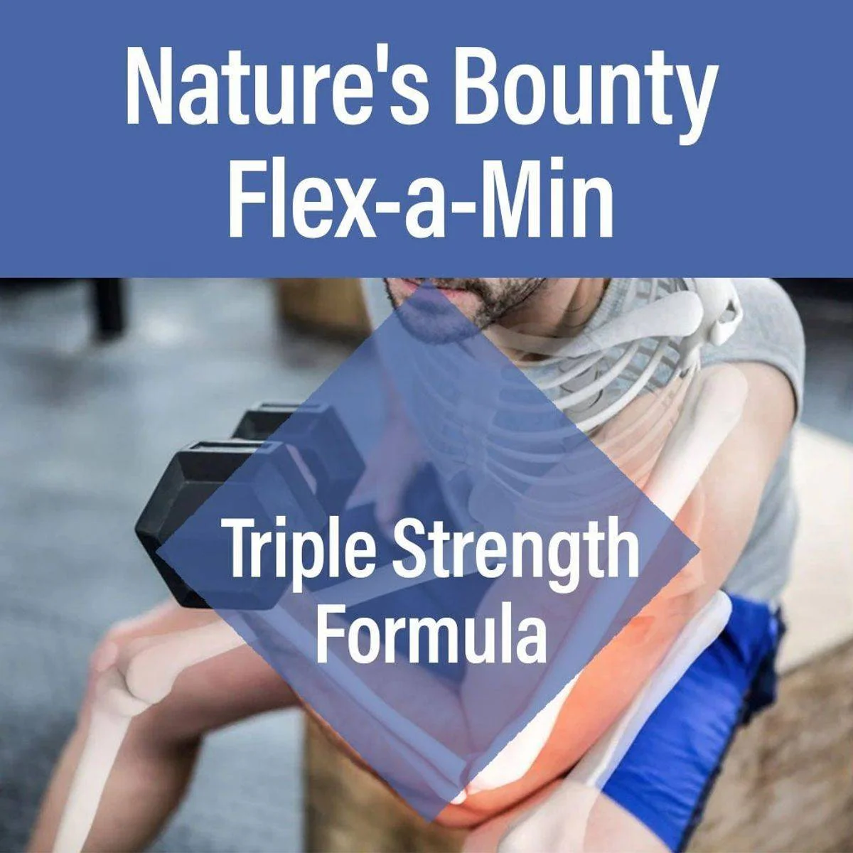 Natures Bounty Flex-A-Min Triple Strength 80 Tablets - Image 2