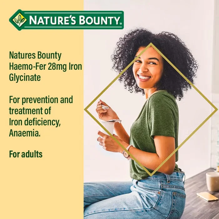 Natures Bounty Haemo-Fer 28mg 30 Capsules - Image 4