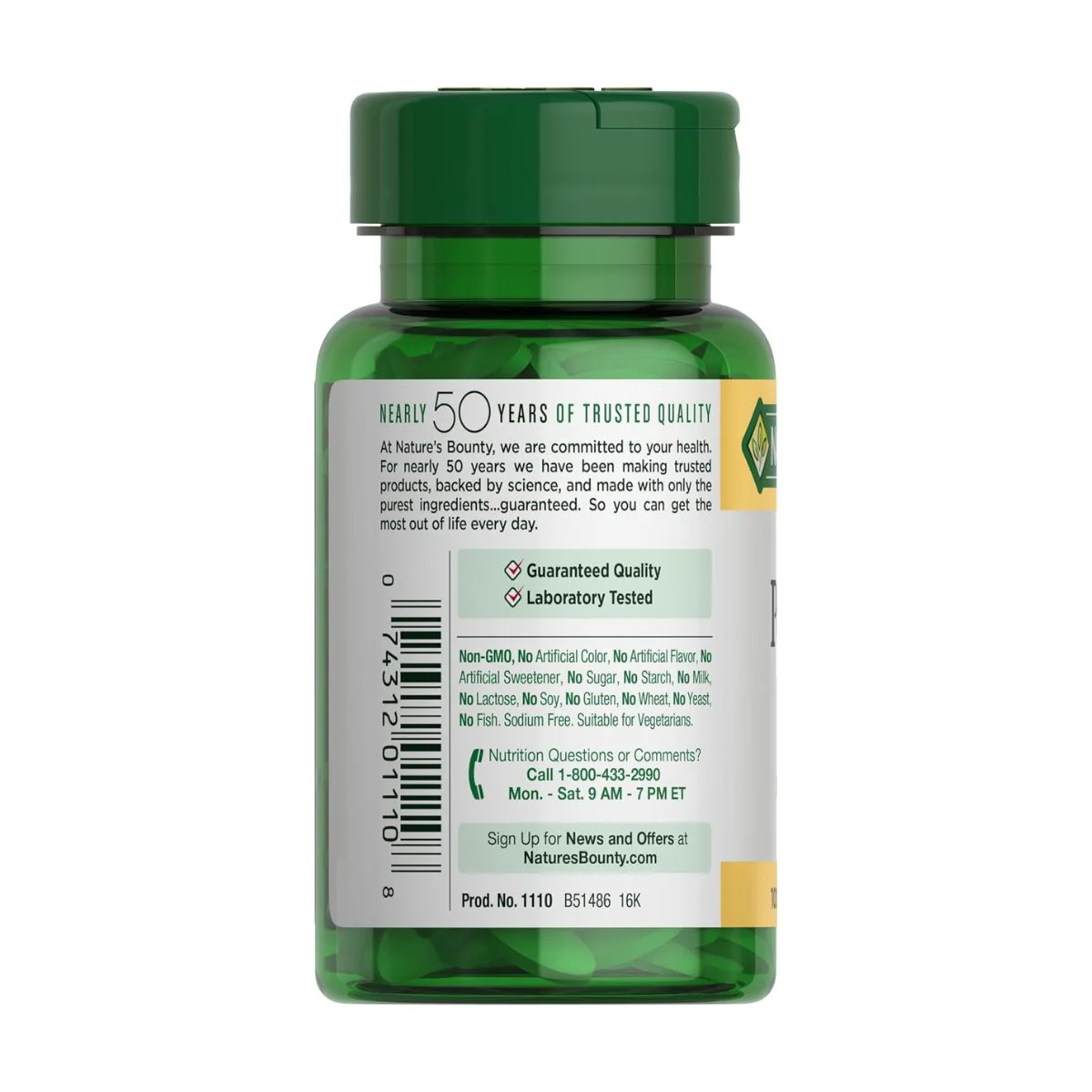 Natures Bounty Potassium Chelated 99mg 100 Tablets - Image 3