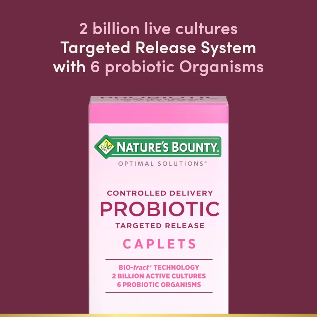 Natures Bounty Probiotic Controlled Delivery 30 Caplets - Image 3