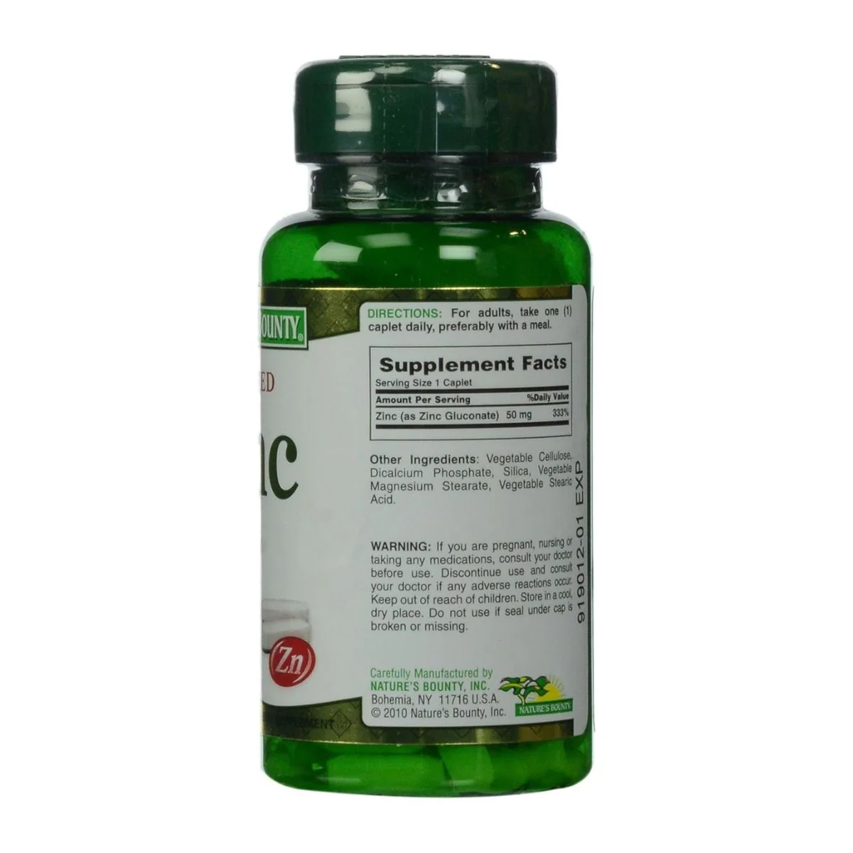 Natures Bounty Zinc 50mg 100 Tablets - Image 3
